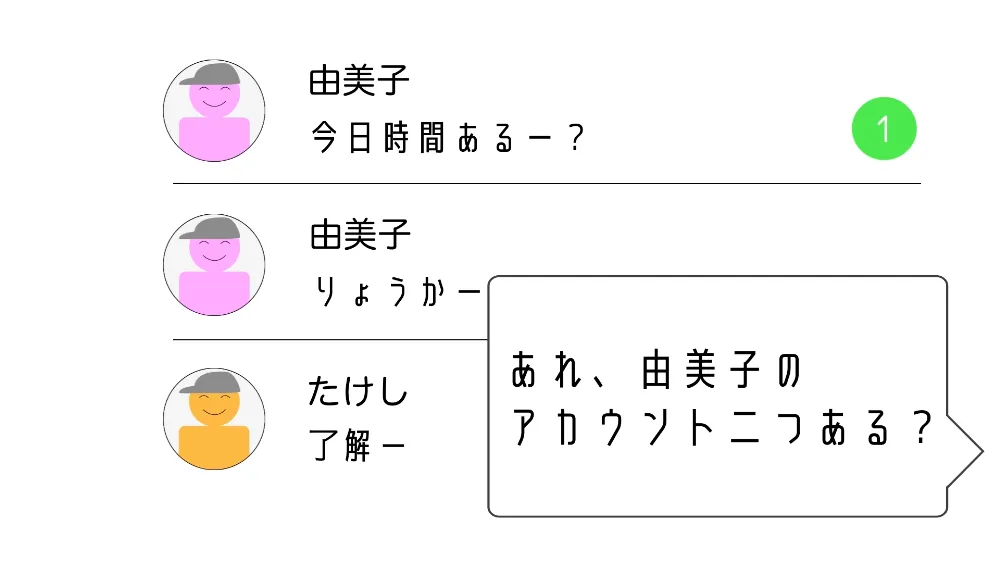 そのアカウント、本当に友達？のイメージ