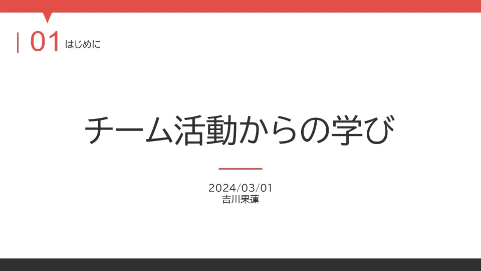 チーム活動からの学びのイメージ